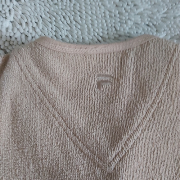 Fila tan terry cloth vest- size large - Picture 3 of 6